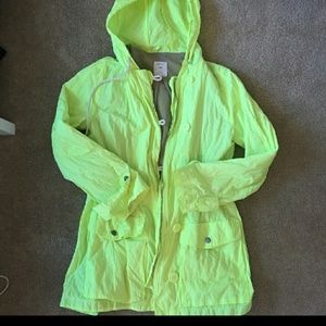 GAP Neon rain jacket in excellent condition